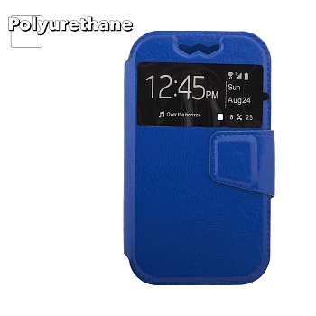 Чехол "LP" раскладной универсальный для телефонов размер L 120х56мм, синий (коробка)