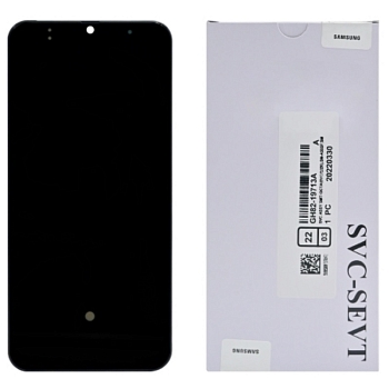 Дисплей Samsung A505FN, DS (A50) в рамке (черный) сервисный ориг 100% Super AMOLED
