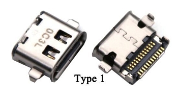 Разъем USB TYPE-C для ноутбука Lenovo ThinkPad T480 T580 L480 L580 L490 VER-1