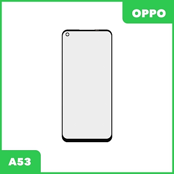 Стекло для переклейки дисплея Oppo A53, черный