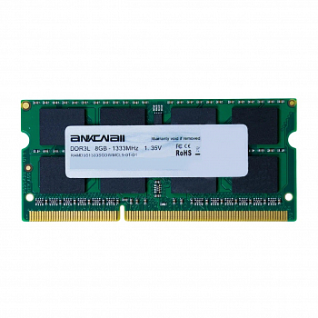 Оперативная память Ankowall SODIMM DDR3L 8Gb 1333 1.35V
