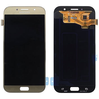 Дисплей для Samsung A720F Galaxy A7 (2017) 5.5"+ тачскрин (золото) (OLED)