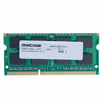 Модуль памяти Ankowall SODIMM DDR3L 4Gb 1333 1.35V